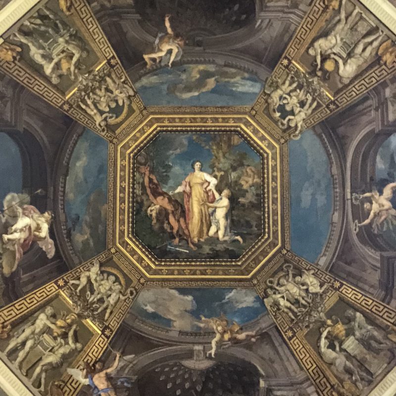 バチカン美術館のフレスコ画の天井